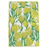 Sac Cadeau Moyen Conception du Protea jaune (Dos)