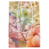 Sac Cadeau Moyen Conception florale estivale (Dos)