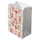 Sac Cadeau Moyen Conception motif d'automne (Devant Angle)