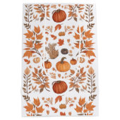 Sac Cadeau Moyen Conception motif d'automne (Dos)