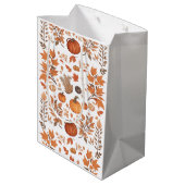 Sac Cadeau Moyen Conception motif d'automne (Dos Angle)