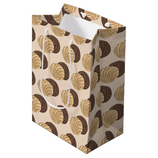 Sac Cadeau Moyen Conchas Pain Mexicain Sucré Boulangerie Pain Doux (Devant Angle)