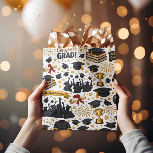 Sac Cadeau Moyen Congratulations Grad Wrapping Paper