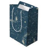 Sac Cadeau Moyen Constellation céleste - Nuit étoilée (2) (Dos Angle)