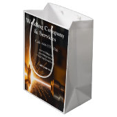 Sac Cadeau Moyen Contrat de soudage construction ajouter nom n° de (Dos Angle)