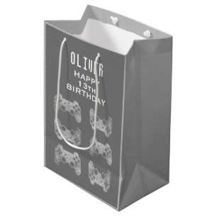Sac Cadeau Moyen Contrôleur de jeu vidéo Gamer Anniversaire
