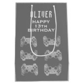 Sac Cadeau Moyen Contrôleur de jeu vidéo Gamer Anniversaire (Dos)