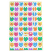 Sac Cadeau Moyen Conversation inappropriée Coeurs bonbons (Dos)