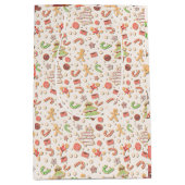 Sac Cadeau Moyen Cookie Christmas Pattern - Sweet and Festive (Devant)