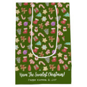 Sac Cadeau Moyen Cookies de vacances (Dos)