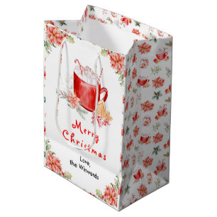 Sac Cadeau Moyen Cookies de vacances et rouge de Noël Merry en caca
