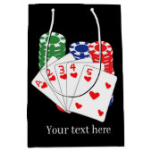 Sac Cadeau Moyen cool de la carte de poker Casino (Devant)