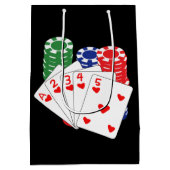 Sac Cadeau Moyen cool de la carte de poker Casino (Dos)
