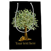 Sac Cadeau Moyen cool de l'arbre à argent du casino (Devant)