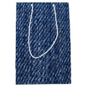 Sac Cadeau Moyen Copie préférée de denim de blues-jean (Devant)