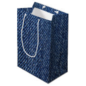 Sac Cadeau Moyen Copie préférée de denim de blues-jean (Devant Angle)