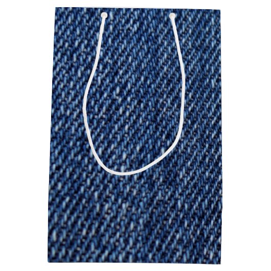 Sac Cadeau Moyen Copie préférée de denim de blues-jean (Dos)