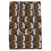 Sac Cadeau Moyen Coques d'escargot Motif Abstrait (Dos)