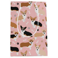 Corgi Poches et os de chien Sac-cadeau moyen
