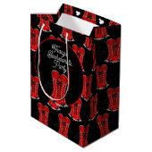 Sac Cadeau Moyen Corse rouge Flirty (Dos Angle)