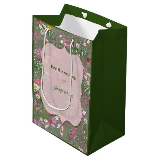 Sac Cadeau Moyen Cosmos Wilderness Wild Flowers (Devant Angle)