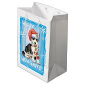 Sac Cadeau Moyen Costaud heureux de Howlidays (Dos Angle)