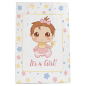 Sac Cadeau Moyen Costume de bébé rose (Devant)