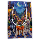 Sac Cadeau Moyen Costume d'Halloween en français pour chien-taureau (Devant)