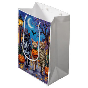 Sac Cadeau Moyen Costumes d'Halloween pour chats siamois allant che