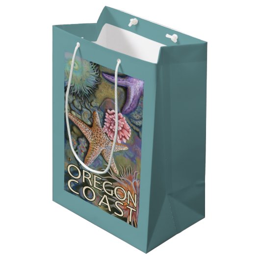 Sac Cadeau Moyen Côte Tidepool de l'Orégon (Devant Angle)