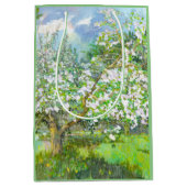 Sac Cadeau Moyen Couleur d'aquarelle fleurie (Devant)