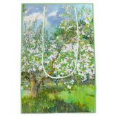 Sac Cadeau Moyen Couleur d'aquarelle fleurie (Dos)