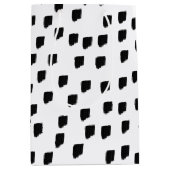 Sac Cadeau Moyen Couleur d'eau noir et blanc (Devant)