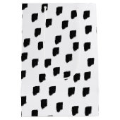 Sac Cadeau Moyen Couleur d'eau noir et blanc (Dos)