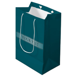 Sac Cadeau Moyen Couleur modifiable de bande de dégradé simple et é