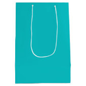 Sac Cadeau Moyen Couleur solide clair turquoise (Dos)
