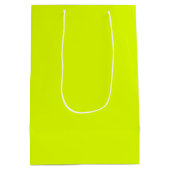 Sac Cadeau Moyen couleur solide jaune fluorescent (Dos)