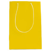 Sac Cadeau Moyen Couleur uni jaune soleil moderne (Devant)