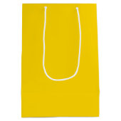 Sac Cadeau Moyen Couleur uni jaune soleil moderne (Dos)