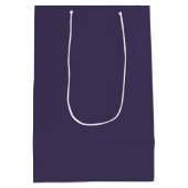 Sac Cadeau Moyen Couleur uni pastel violet foncé (Dos)