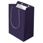 Sac Cadeau Moyen Couleur uni pastel violet foncé (Dos Angle)
