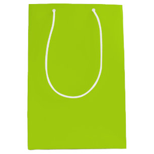 Sac Cadeau Moyen Couleur vert citron uni
