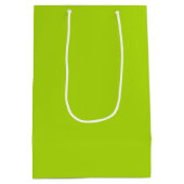 Sac Cadeau Moyen Couleur vert citron uni (Dos)