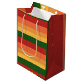 Sac Cadeau Moyen Couleurs d'automne triées (Devant Angle)