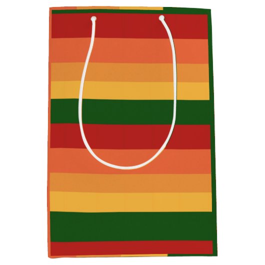 Sac Cadeau Moyen Couleurs d'automne triées (Devant)