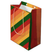 Sac Cadeau Moyen Couleurs d'automne triées (Dos Angle)