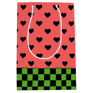 Sac Cadeau Moyen Couleurs de pastèque à motif