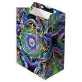Sac Cadeau Moyen Couleurs psychédéliques Universe Mandala (Dos Angle)