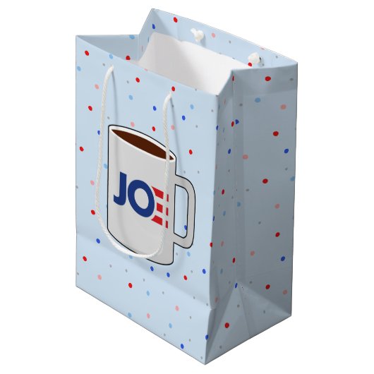 SAC CADEAU MOYEN COUPE DE BOUGIE DE CAFÉ JOE (Devant Angle)