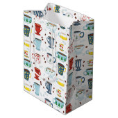 Sac Cadeau Moyen Coupe de café de Noël cosy (Dos Angle)